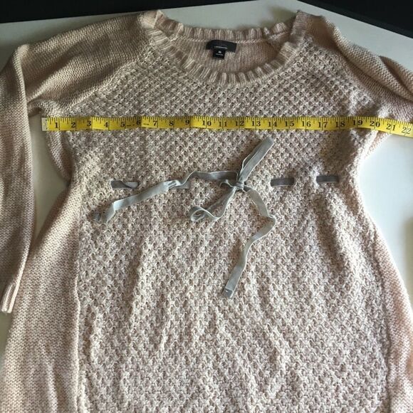 Maternity Sweater - Adjustable and Cozy in Light Pink X-Large - Picture 7 of 16